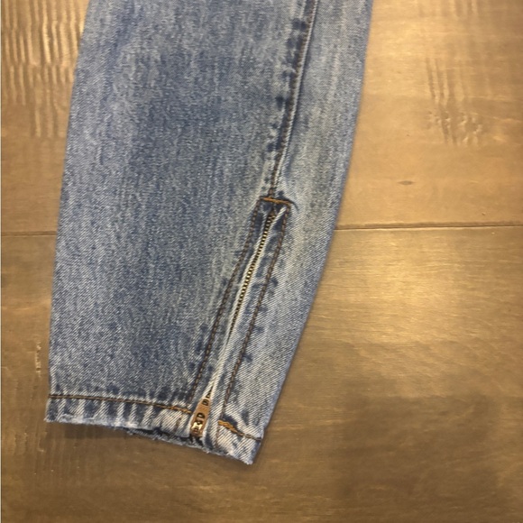 One Teaspoon Distressed Blue Ankle High Waist Freebird Jeans - Picture 3 of 8